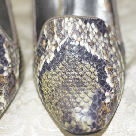 Worthington Snakeskin Heels Shoes Size 8 - Picture 8 of 11